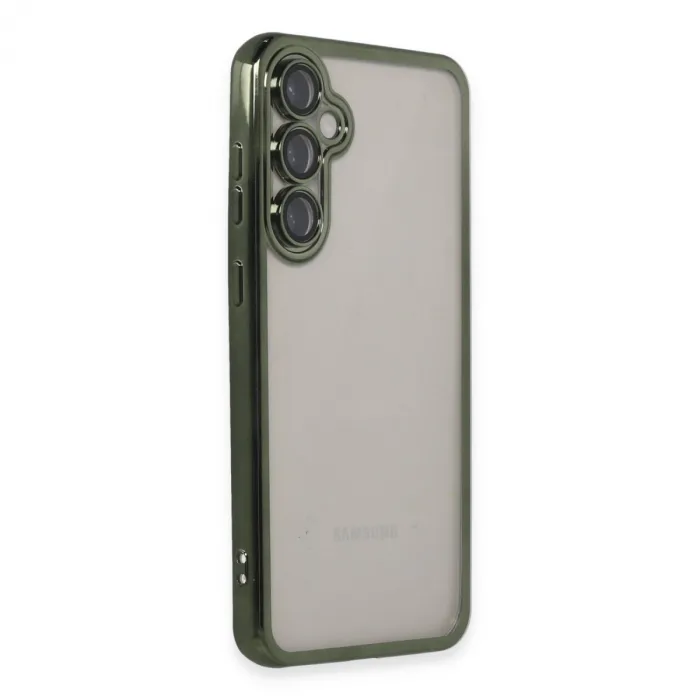 Samsung Galaxy S23 Fe Kılıf Razer Lensli Silikon - Yeşil