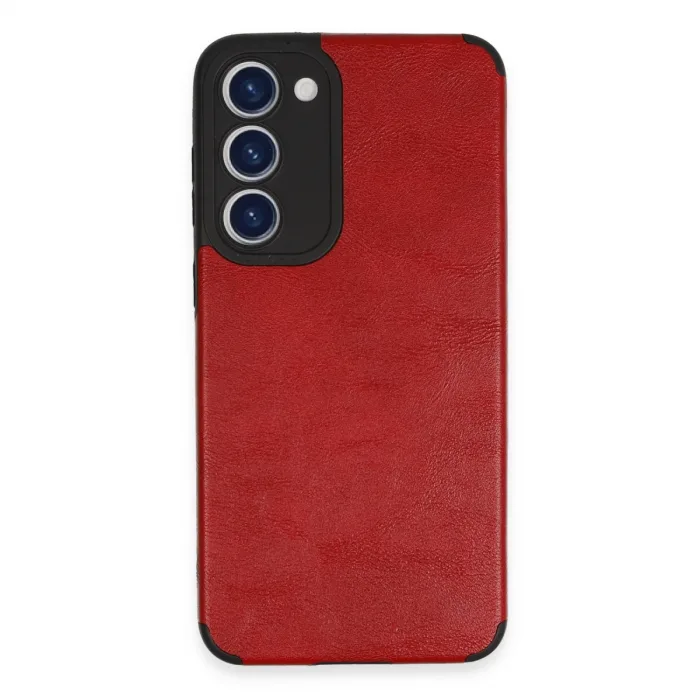 Samsung Galaxy S23 Kılıf Loop Deri Silikon - Kırmızı