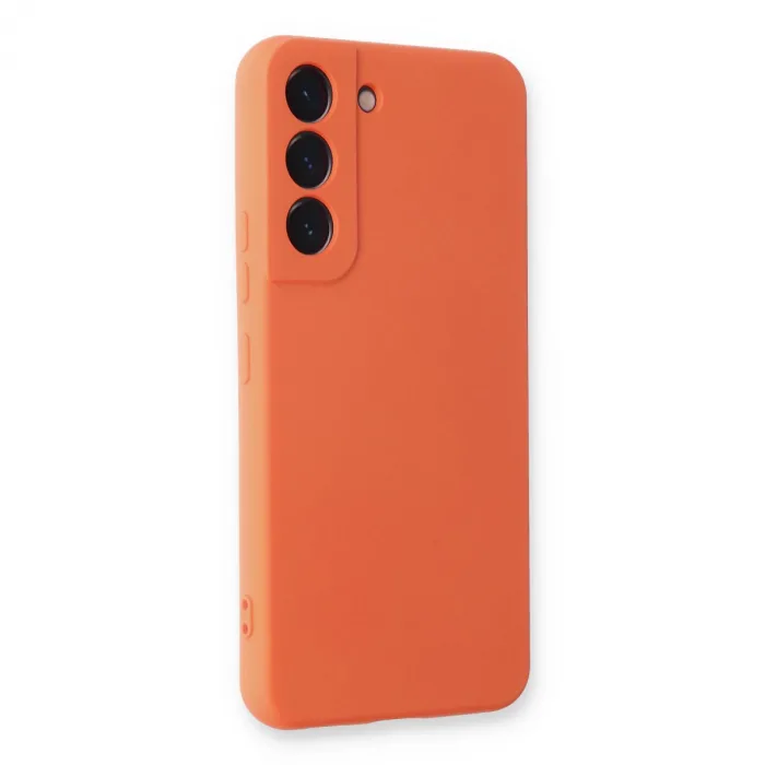 Samsung Galaxy S23 Plus Kılıf Nano İçi Kadife Silikon - Turuncu