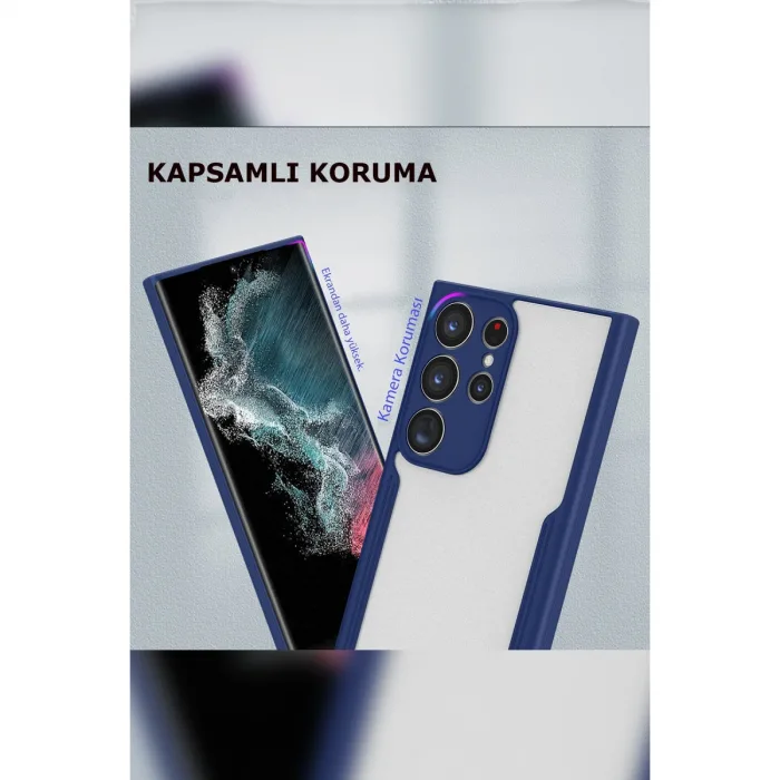 Samsung Galaxy S23 Plus Kılıf Platin Silikon - Lacivert