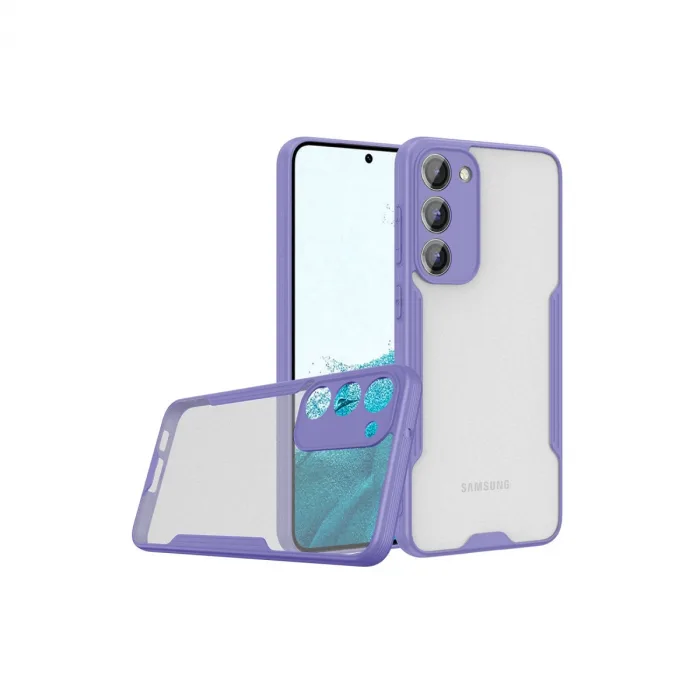 Samsung Galaxy S23 Plus Kılıf Platin Silikon - Lila