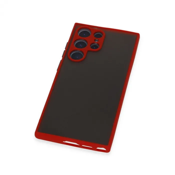 Samsung Galaxy S23 Ultra Kılıf Montreal Silikon Kapak - Kırmızı