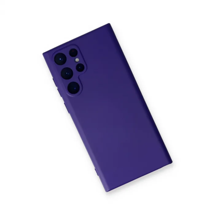 Samsung Galaxy S23 Ultra Kılıf Nano İçi Kadife Silikon - Mor