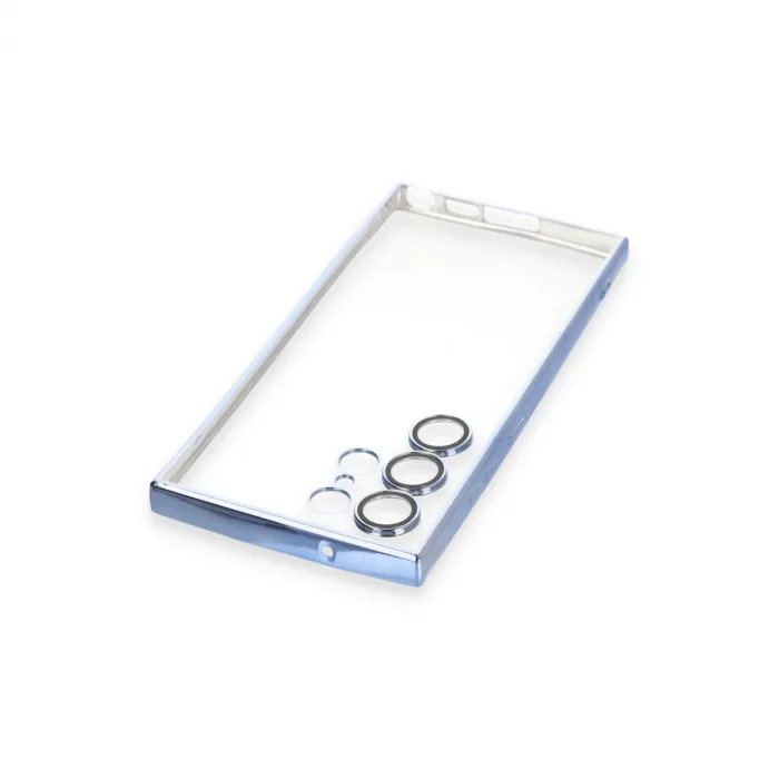 Samsung Galaxy S23 Ultra Kılıf Razer Lensli Silikon - Açık Mavi