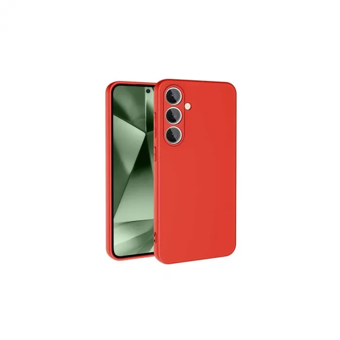 Samsung Galaxy S24 Fe Kılıf Nano İçi Kadife Silikon - Kırmızı