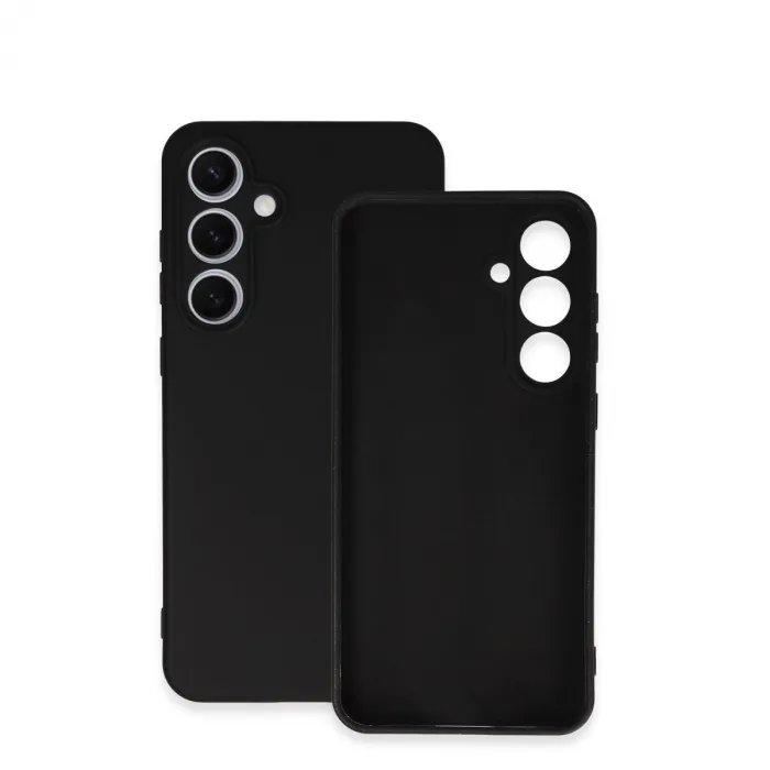 Samsung Galaxy S24 Fe Kılıf Nano İçi Kadife Silikon - Siyah