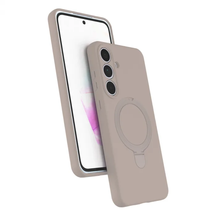 Samsung Galaxy S24 Fe Regal Magsafe Standlı Kapak - Çöl Titanyum
