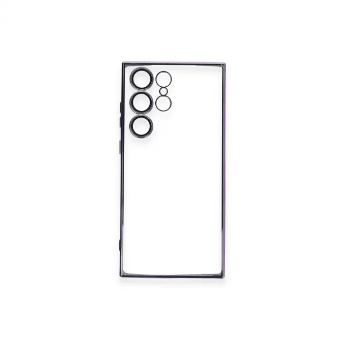 Samsung Galaxy S24 Ultra Kılıf Razer Lensli Silikon - Siyah