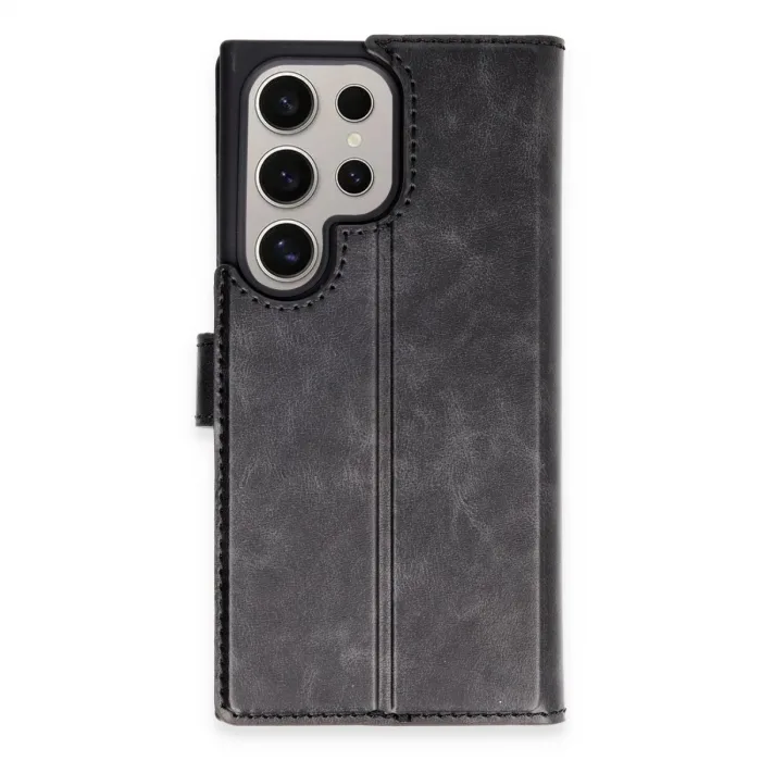 Samsung Galaxy S24 Ultra Kılıf Trend S Plus Kapaklı Kılıf - Siyah