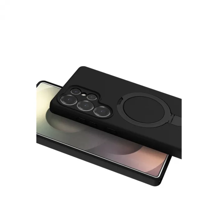 Samsung Galaxy S24 Ultra Regal Magsafe Standlı Kapak - Siyah