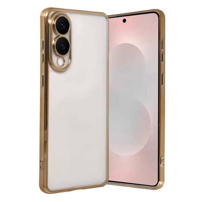 Samsung Galaxy S25 Edge Razer Lensli Silikon - Gold