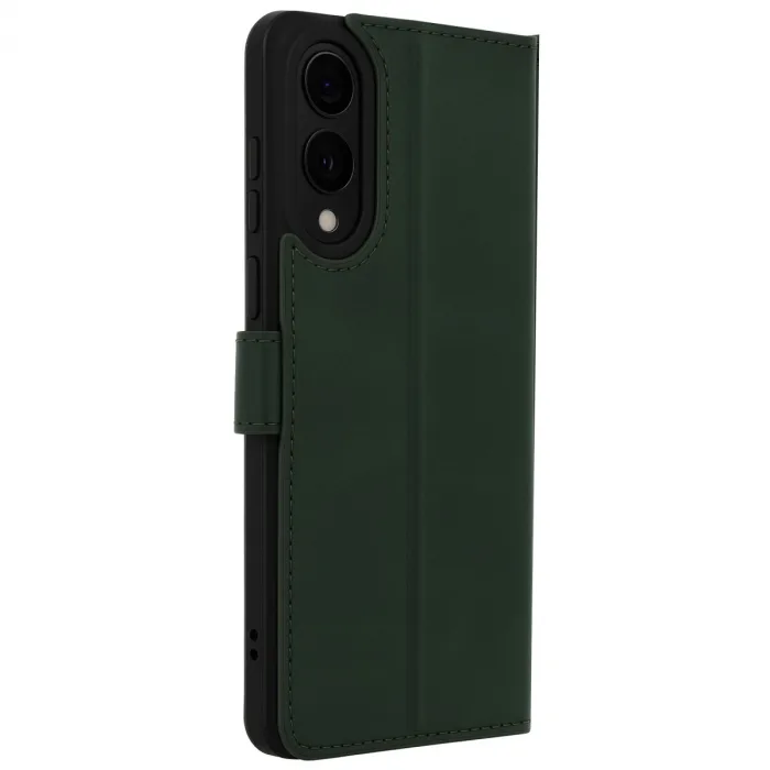 Samsung Galaxy S25 Edge Trend S Plus Kapaklı Kılıf - Koyu Yeşil