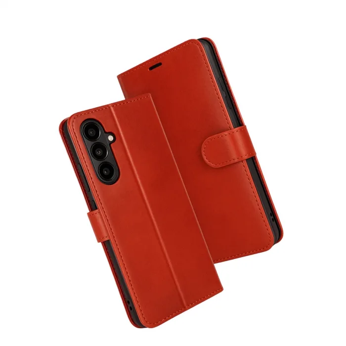 Samsung Galaxy S25 Fe Trend S Plus Kapaklı Kılıf - Kırmızı