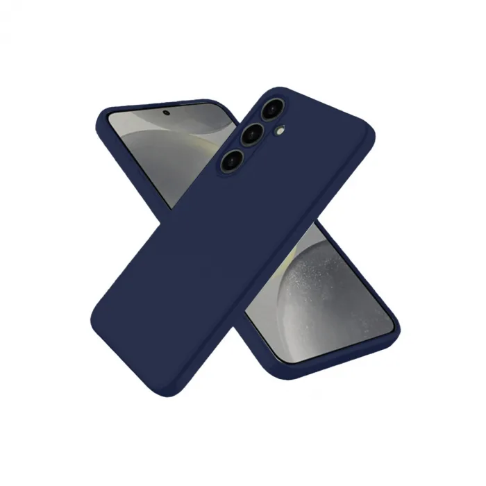 Samsung Galaxy S25 Kılıf Nano İçi Kadife Silikon - Lacivert