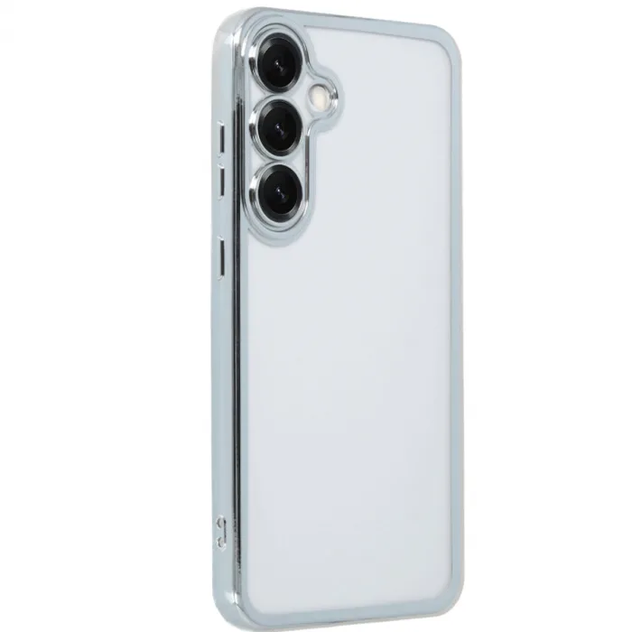 Samsung Galaxy S25 Plus Kılıf Razer Lensli Silikon - Gümüş