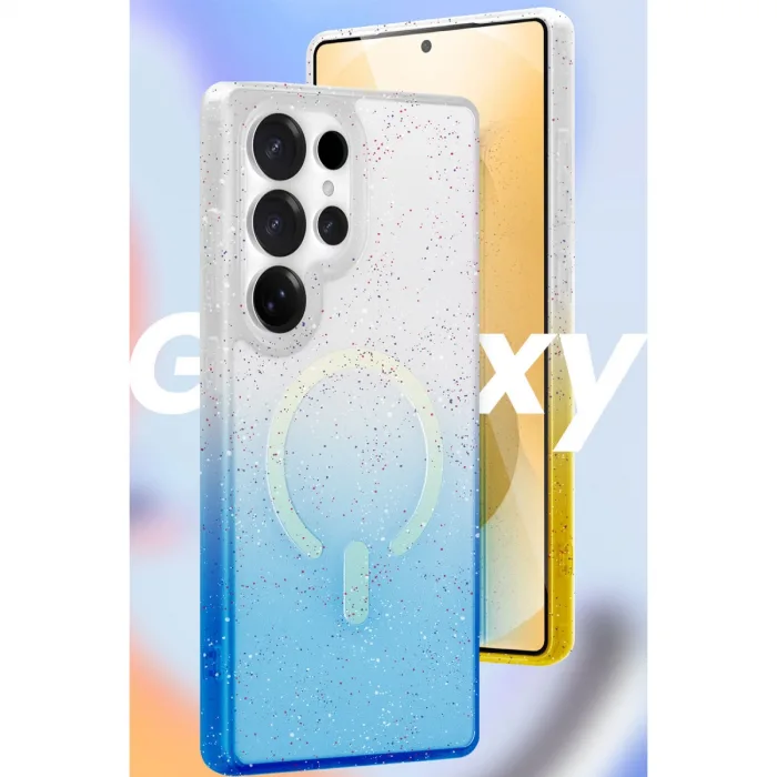 Samsung Galaxy S25 Plus Pummel Shiny Magsafe Kapak - Pembe