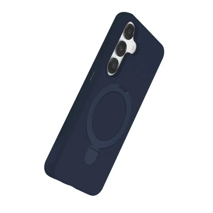 Samsung Galaxy S25 Regal Magsafe Standlı Kapak - Lacivert