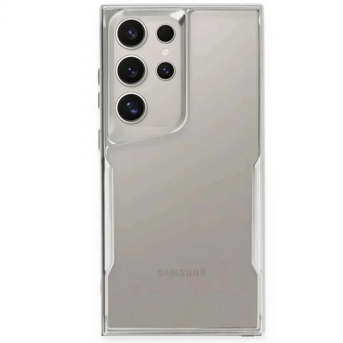 Samsung Galaxy S25 Ultra Kılıf Boyi Silikon Kapak - Gümüş