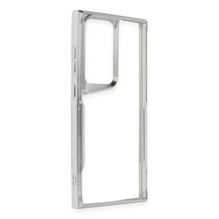 Samsung Galaxy S25 Ultra Kılıf Boyi Silikon Kapak - Gümüş