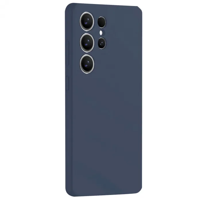 Samsung Galaxy S25 Ultra Kılıf Nano İçi Kadife Silikon - Lacivert
