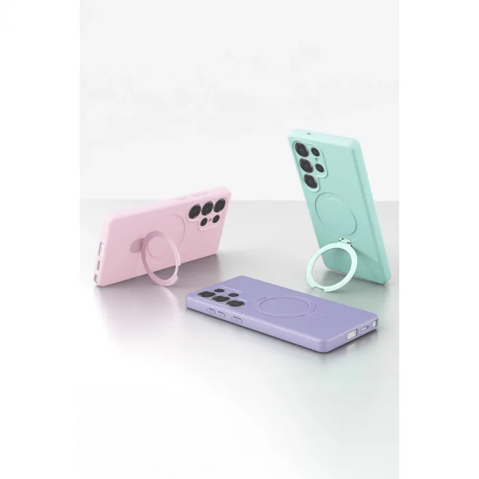 Samsung Galaxy S25 Ultra Regal Magsafe Standlı Kapak - Turuncu