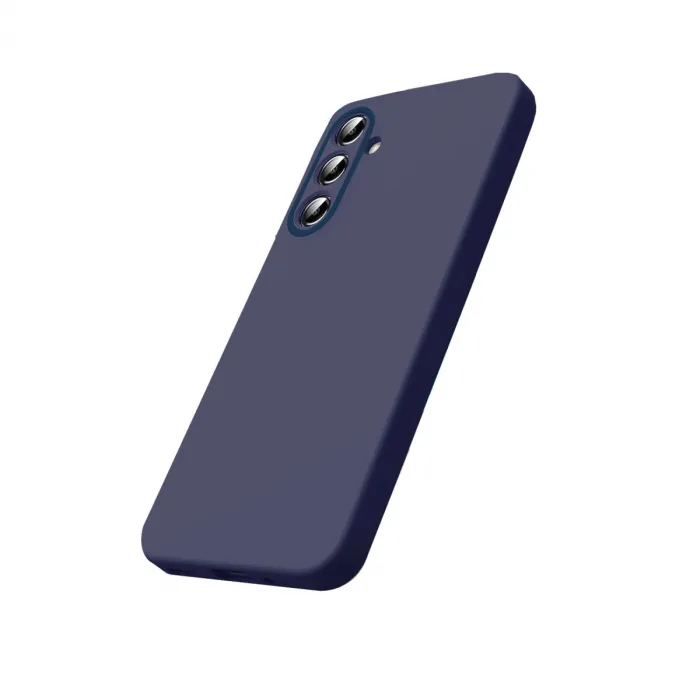 Samsung Galaxy S26 Nano İçi Kadife Silikon - Lacivert