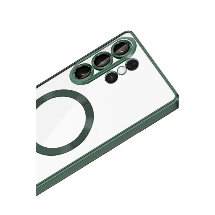 Samsung Galaxy S26 Ultra Kross Magneticsafe Kapak - Koyu Yeşil