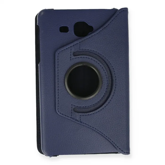 Samsung Galaxy T280 Tab A 7 Kılıf 360 Tablet Deri Kılıf - Lacivert