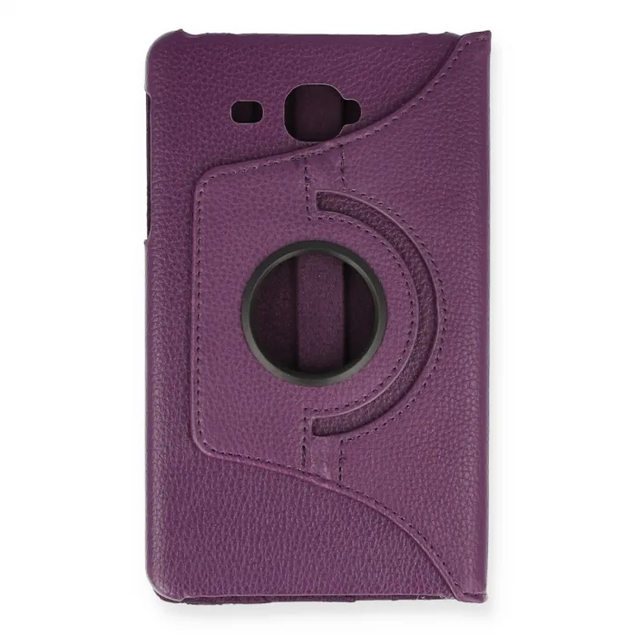 Samsung Galaxy T280 Tab A 7 Kılıf 360 Tablet Deri Kılıf - Mürdüm