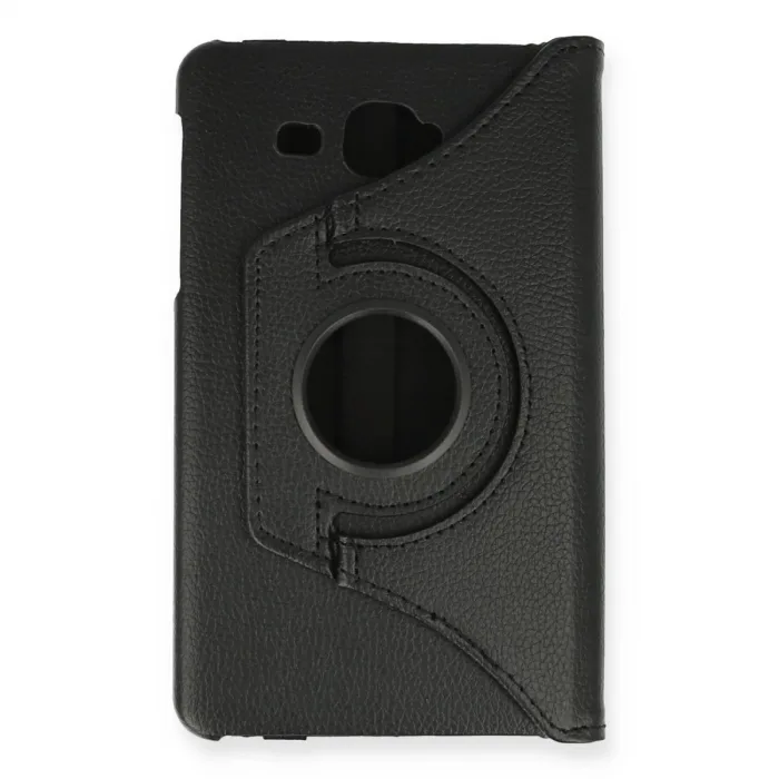 Samsung Galaxy T280 Tab A 7 Kılıf 360 Tablet Deri Kılıf - Siyah