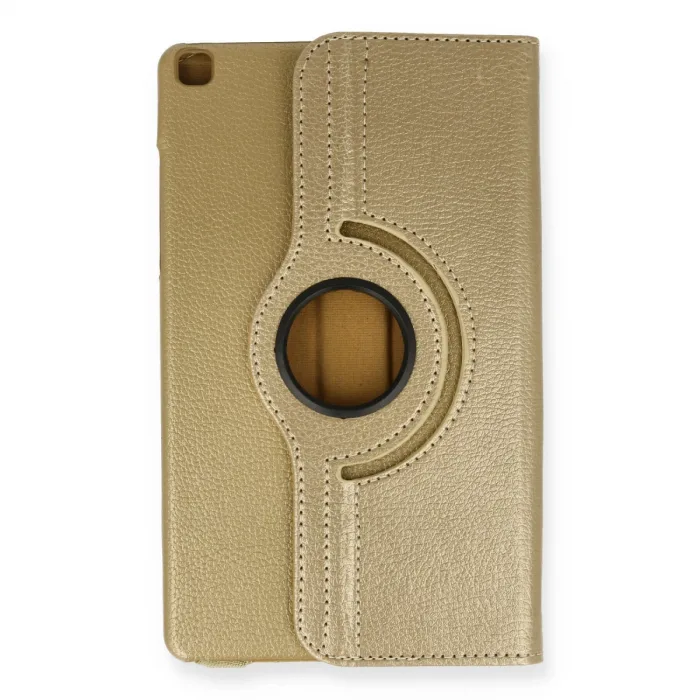 Samsung Galaxy T290 Tab A 8 Kılıf 360 Tablet Deri Kılıf - Gold