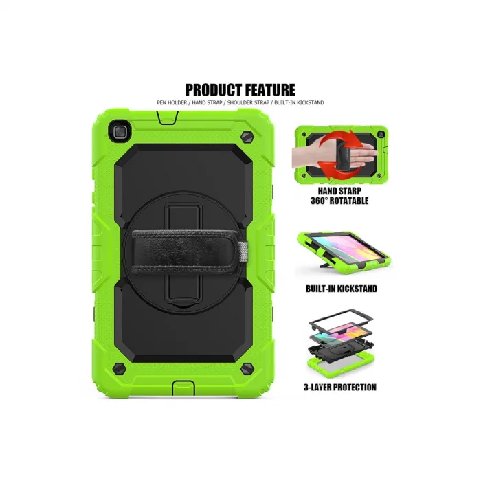 Samsung Galaxy T290 Tab A 8 Kılıf Pars Tablet Kapak - Yeşil