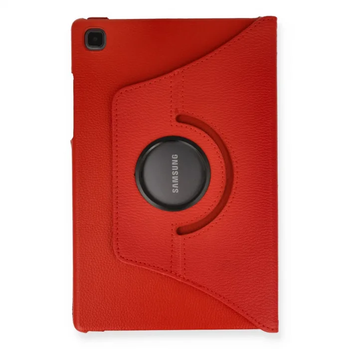 Samsung Galaxy T500 Tab A7 10.4 Kılıf 360 Tablet Deri Kılıf - Kırmızı