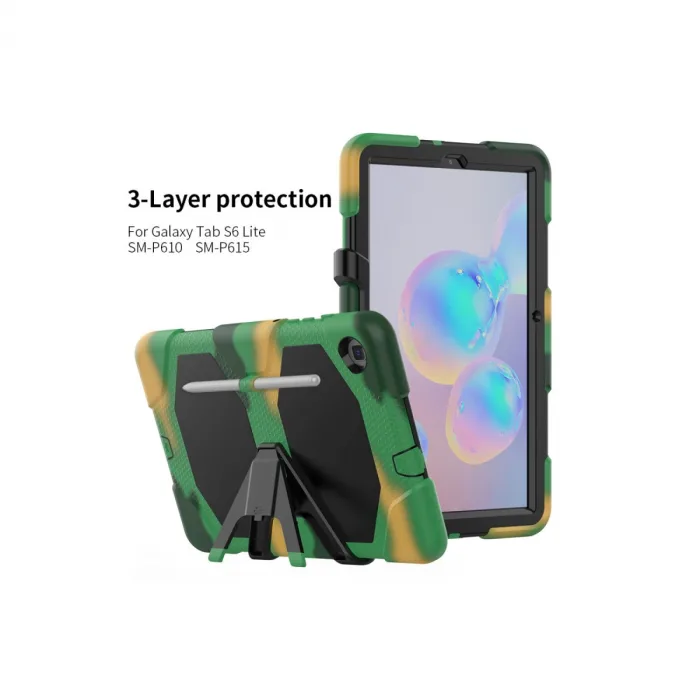 Samsung Galaxy T500 Tab A7 10.4 Kılıf Griffin Tablet Kapak - Kamuflaj