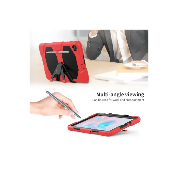 Samsung Galaxy T500 Tab A7 10.4 Kılıf Griffin Tablet Kapak - Kırmızı