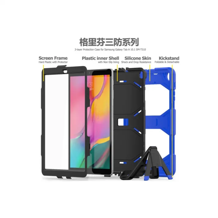 Samsung Galaxy T510 Tab A 10.1 Kılıf Griffin Tablet Kapak - Mavi