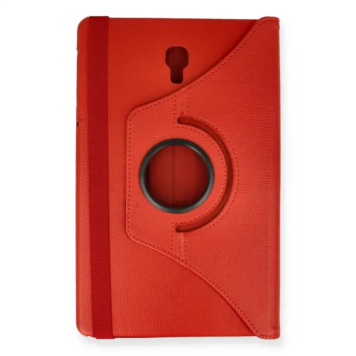 Samsung Galaxy T590 Tab A 10.5 Kılıf 360 Tablet Deri Kılıf - Kırmızı