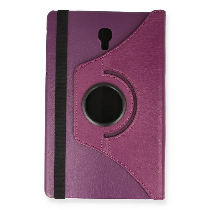 Samsung Galaxy T590 Tab A 10.5 Kılıf 360 Tablet Deri Kılıf - Mürdüm