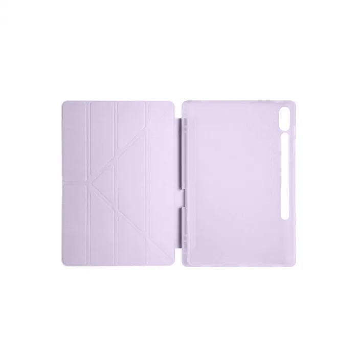 Samsung Galaxy X610 Tab S9 Fe Plus 12.4 Kılıf Kalemlikli Mars Tablet Kılıfı - Lila