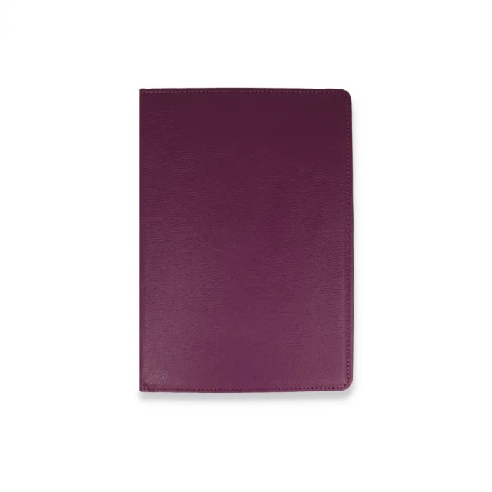 Samsung Galaxy X800 Tab S8 Plus 12.4 Kılıf 360 Tablet Deri Kılıf - Mürdüm