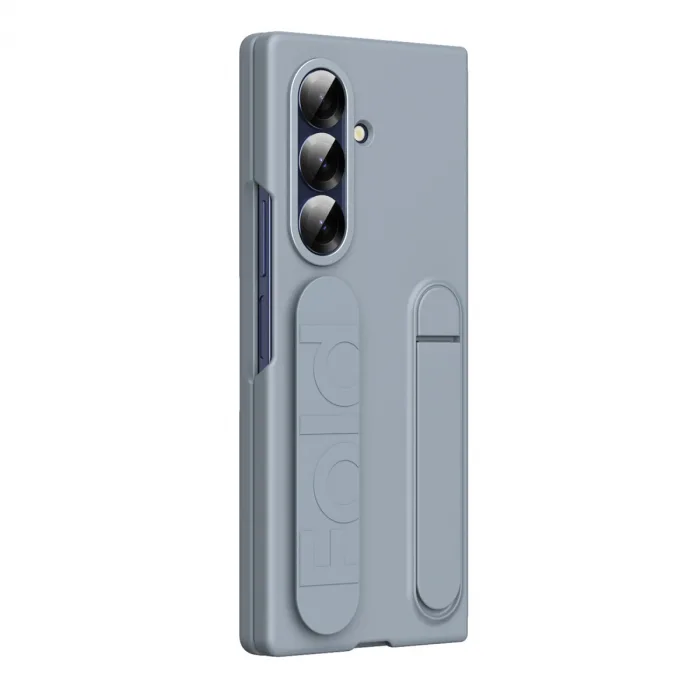 Samsung Galaxy Z Fold 7 Kılıf Costa Standlı Kapak - Gri