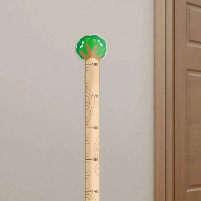 Sevimli Sarı Zürafa   Yeşil Dinazor   Deniz Kızı   Roket  Ağaç Boy Ölçüsü Sticker