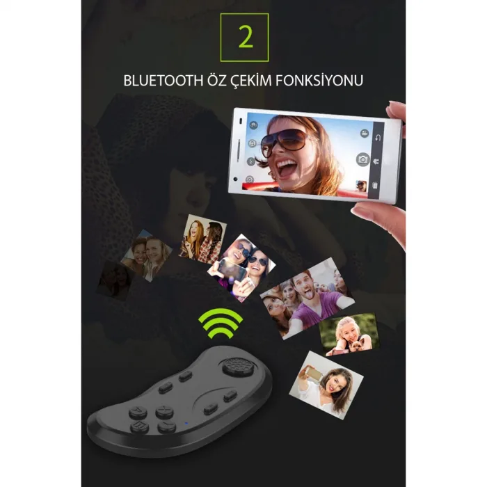 Shinecon Sc-b01 Sanal Gerçeklik Gözlüğü Kumandası - Siyah