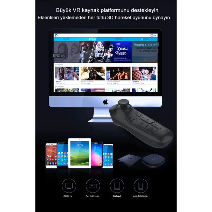 Shinecon Sc-b03 Sanal Gerçeklik Gözlüğü Kumandası - Siyah