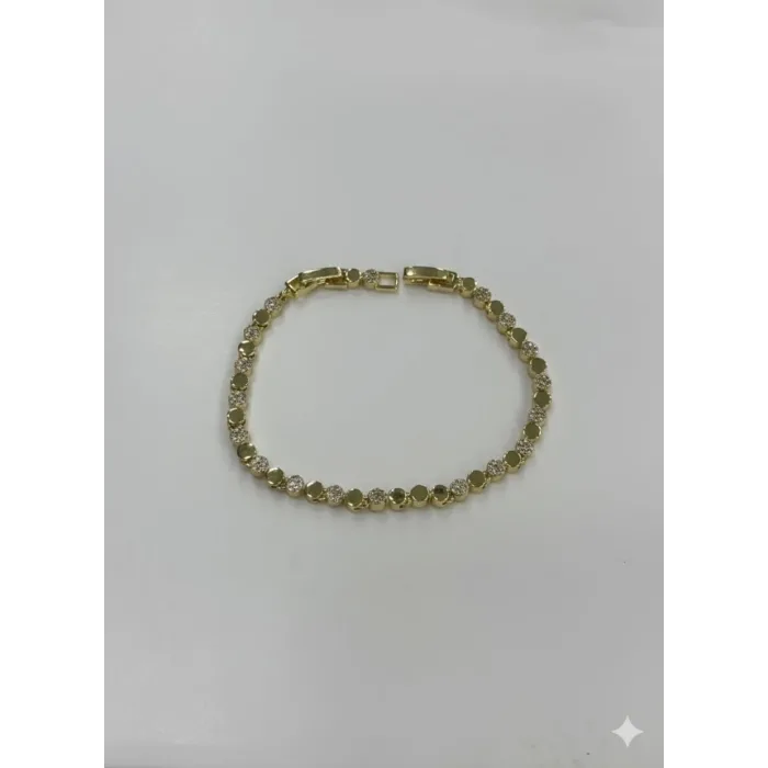 Sıralı Daire Taşlı Cm Bileklik - Kbl0405