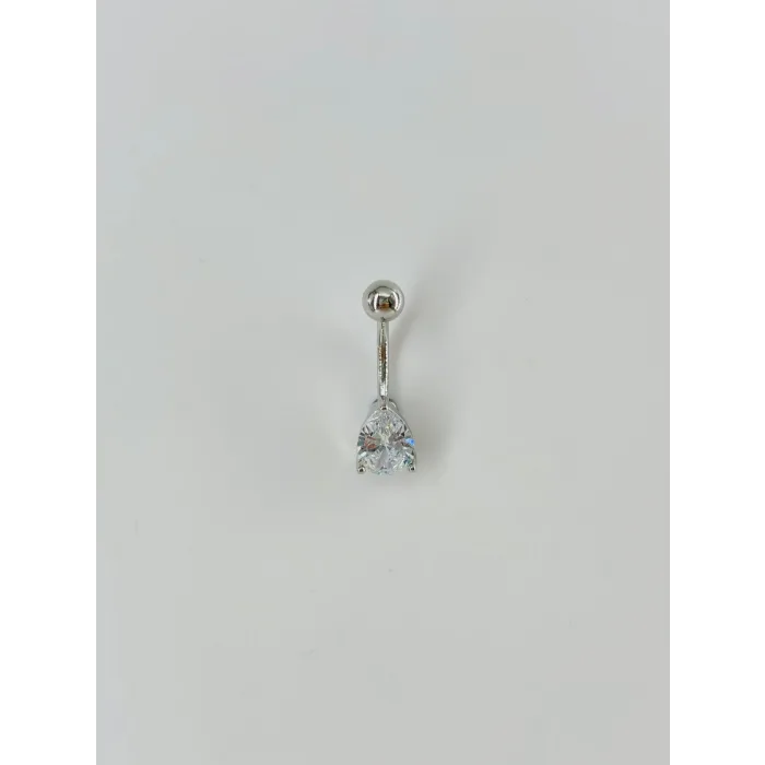 Su Damlası Detaylı Göbek Piercing - Pg0023