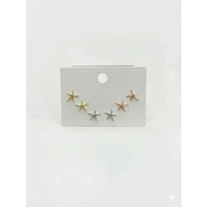 Tatlı Yıldızlar Altılı Küpe - Kp00651