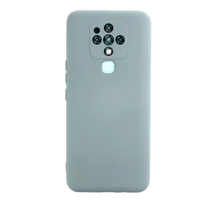 Tecno Camon 16 Kılıf Nano İçi Kadife Silikon - Buz Mavisi