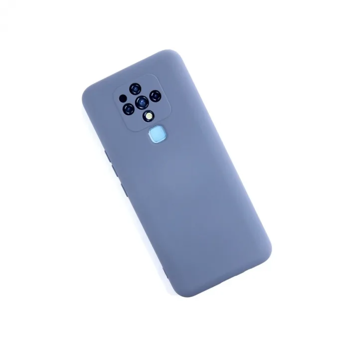 Tecno Camon 16 Kılıf Nano İçi Kadife Silikon - Gri