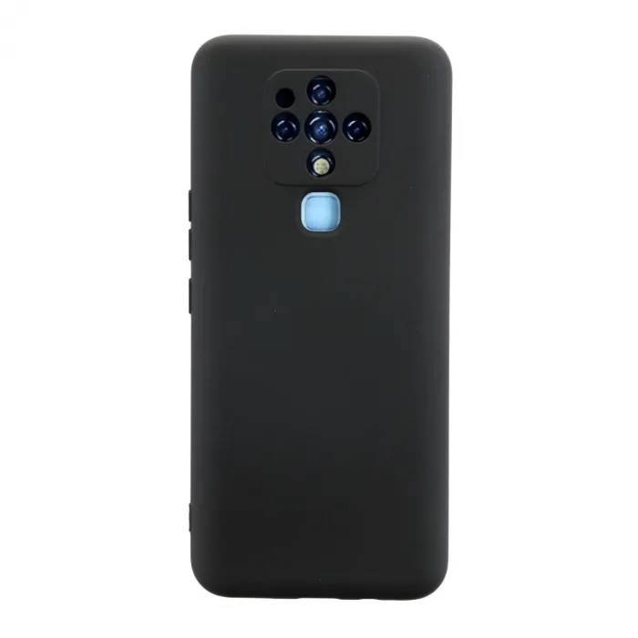 Tecno Camon 16 Kılıf Nano İçi Kadife Silikon - Siyah